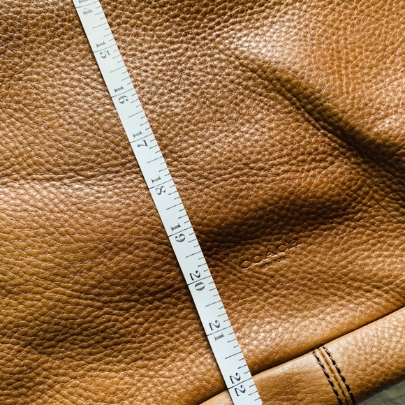 Brown Soft Leather COACH Messenger Bag (Large) - Picture 8 of 8